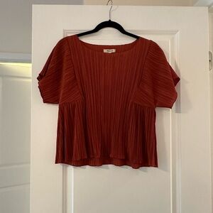 Madewell plisse top